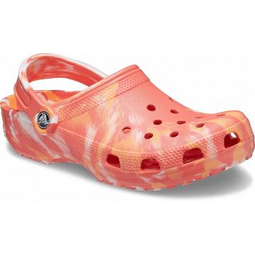 Zuecos Crocs Classic Marbled Hombre Rosas | Mexico 0786YXFU